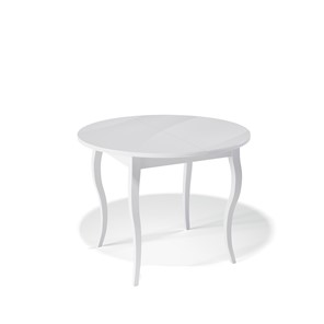 Стеклянный стол Kenner 1000С (Белый/Стекло белое глянец) в Биробиджане
