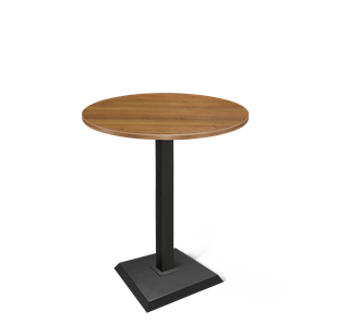 Круглый стол на кухню SHT-TU5-BS2/H110 / SHT-TT 80 ЛДСП (орех/черный) в Биробиджане