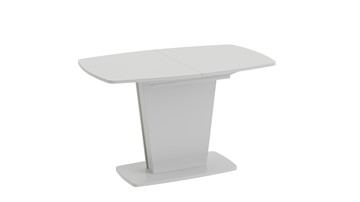 Кухонный стол раздвижной Честер тип 2, цвет Белый/Стекло белый глянец в Биробиджане