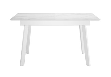 Керамический стол DikLine SKH125 Керамика Белый мрамор/подстолье белое/опоры белые (2 уп.) в Биробиджане