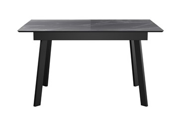 Стол обеденный раскладной DikLine SKH125 Керамика Серый мрамор/подстолье черное/опоры черные (2 уп.) в Биробиджане
