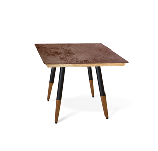 Керамический стол SHT-TU12 (4 шт.)/ТT8 60/60 (черный/темный орех/прозрачный лак/коричневая сепия) в Биробиджане
