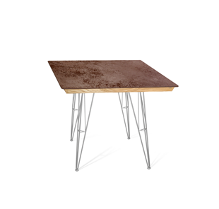 Керамический обеденный стол SHT-TU10 (4 шт.)/ТT8 60/60 (хром лак/прозрачный лак/коричневая сепия) в Биробиджане