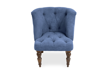 Кресло Бриджит синий ножки коричневые в Биробиджане