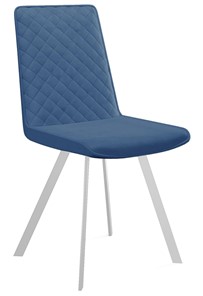 Кухонный стул 202, микровелюр B8 blue, ножки белые в Биробиджане