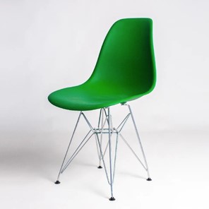 Обеденный стул derstuhl DSL 110 Chrom (зеленый) в Биробиджане