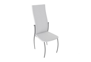 Кухонный стул Комфорт-М, цвет Эмаль Бриллиант, Белый Аллигатор к/з 218 (белый) в Биробиджане