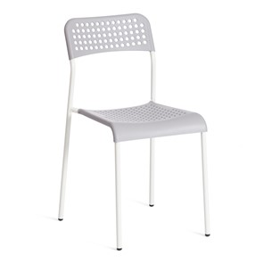 Кухонный стул ADDE (mod.C-049) металл/пластик, 39х49х78, Grey (серый) /White (белый) арт.19256 в Биробиджане