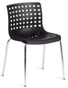 Кухонный стул SKALBERG (mod. C-084-A) 46х56х79 Black (черный) / Chrome (хром) арт.19258 в Биробиджане