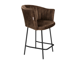 Полубарный стул SHT-ST42-1 / SHT-S29P-1 (кофейный трюфель/черный муар) в Биробиджане