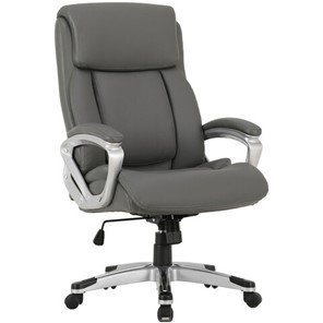 Офисное кресло Brabix Premium Level EX-527 (пружинный блок, рециклированная кожа, серое) 531937 в Биробиджане
