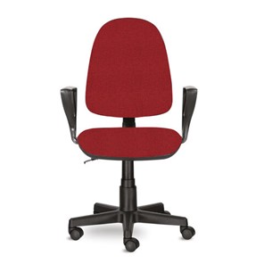 Компьютерное кресло Brabix Prestige Ergo MG-311 (регулируемая эргономичная спинка, ткань, красное) 532424 в Биробиджане