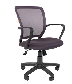 Кресло офисное CHAIRMAN 698 black TW, ткань, цвет серый в Биробиджане