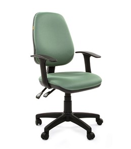Кресло компьютерное CHAIRMAN 661 Ткань стандарт 15-158 зеленая в Биробиджане