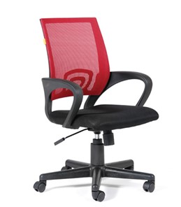 Компьютерное кресло CHAIRMAN 696 black Сетчатый акрил DW69 красный в Биробиджане