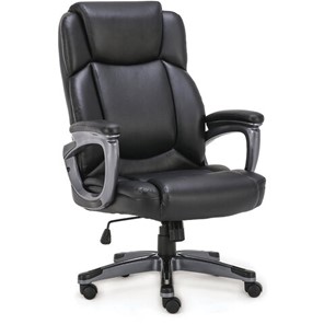 Офисное кресло Brabix Premium Favorite EX-577 (пружинный блок, рециклированная кожа, черное) 531934 в Биробиджане