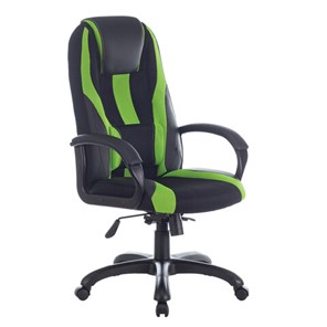Компьютерное кресло Brabix Premium Rapid GM-102 (экокожа/ткань, черное/зеленое) 532419 в Биробиджане