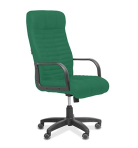 Офисное кресло для руководителя Атлант, ткань TW / зеленая в Биробиджане