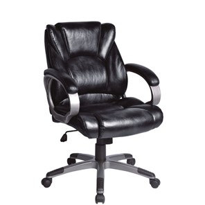 Офисное кресло BRABIX "Eldorado EX-504", экокожа, черное, 530874 в Биробиджане
