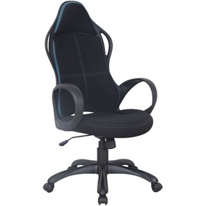 Компьютерное кресло Brabix Premium Force EX-516 (ткань, черное/вставки синие) 531572 в Биробиджане