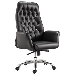 Офисное кресло BRABIX PREMIUM "Legacy EX-750", синхромеханизм, алюминий, экокожа, черное, 532492 в Биробиджане