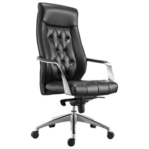 Офисное кресло BRABIX PREMIUM "Sonata EX-754", мультиблок, алюминий, экокожа, черное, 532491 в Биробиджане