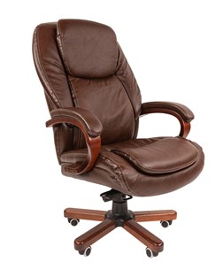 Кресло компьютерное CHAIRMAN 408, коричневый в Биробиджане