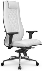 Кресло офисное МЕТТА L 1m 50M/2D Infinity Easy Clean мультиблок, нижняя часть 17839 белый в Биробиджане