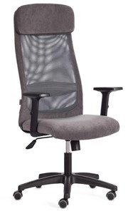 Компьютерное кресло PROFIT PLT флок/ткань, серый, 29/W-12, арт.20537 в Биробиджане