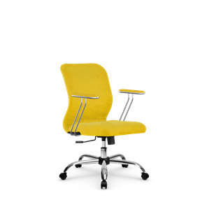 Кресло компьютерное SU-Mr-4/подл.078/осн.003 желтый в Биробиджане