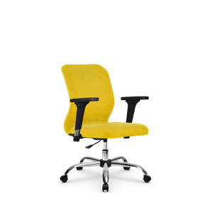 Кресло компьютерное SU-Mr-4/подл.200/осн.006 желтый в Биробиджане
