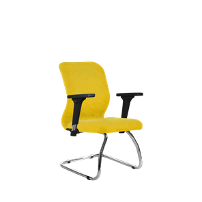 Кресло офисное SU-Mr-4/подл.200/осн.007 желтый в Биробиджане