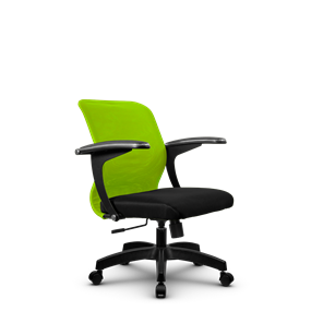 Офисное кресло SU-M-4/подл.160/осн.001, Зеленый/Черный в Биробиджане