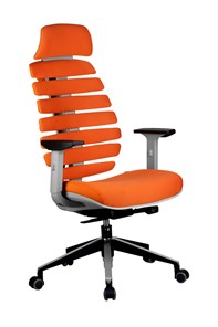 Компьютерное кресло Riva Chair SHARK (Оранжевый/серый) в Биробиджане