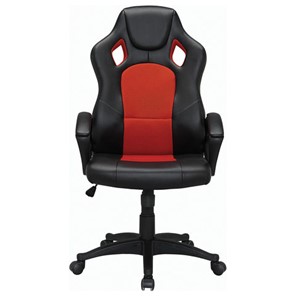Офисное кресло Brabix Rider EX-544 (экокожа черная/ткань красная) 531583 в Биробиджане
