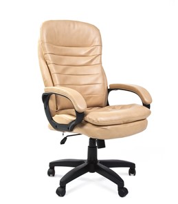 Офисное кресло CHAIRMAN 795 LT, экокожа, цвет бежевый в Биробиджане