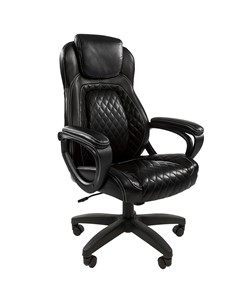 Офисное кресло CHAIRMAN 432, экокожа, цвет черный в Биробиджане