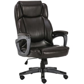 Кресло компьютерное Brabix Premium Favorite EX-577 (пружинный блок, рециклир. кожа, коричневое) 531936 в Биробиджане