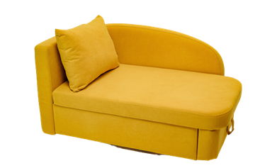 Мягкий диван левый Brendoss Тедди желтый в Биробиджане