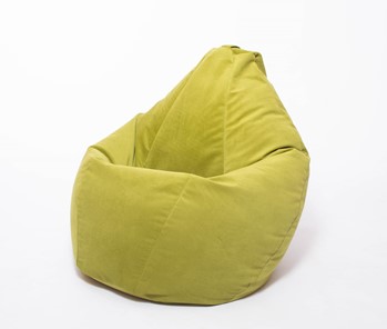 Кресло-мешок Груша малое, велюр однотон, травянное в Биробиджане