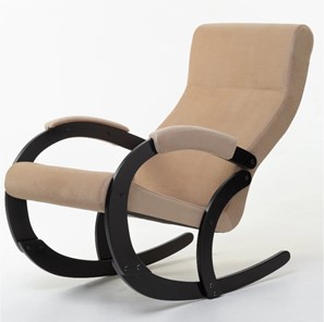 Кресло-качалка в гостиную Корсика, ткань Amigo Beige 34-Т-AB в Биробиджане