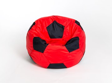 Кресло-мешок Мяч большой, красно-черный в Биробиджане