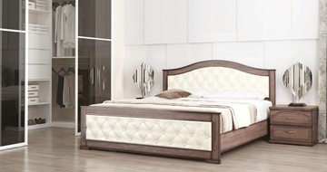 Кровать СВ-Стиль Стиль 3, 160х200, кожзам, с основанием в Биробиджане