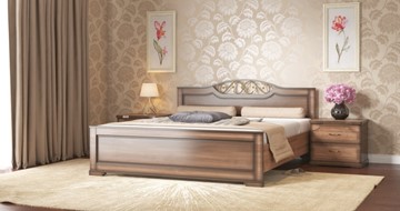 Спальная кровать Жасмин 140*200 с основанием в Биробиджане
