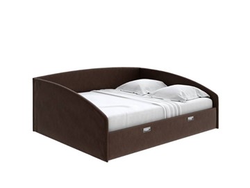 Кровать спальная Bono 160х200, Рогожка (Levis 37 Шоколад) в Биробиджане