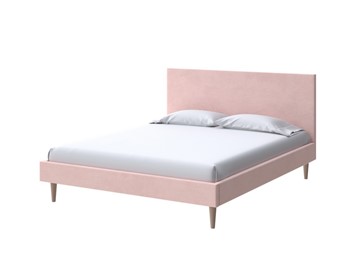 Двуспальная кровать Claro 160х200, Велюр (Ultra Розовый мусс) в Биробиджане