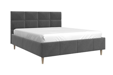 Двуспальная кровать Ханна 160х200 (Холодный Серый) с основанием в Биробиджане