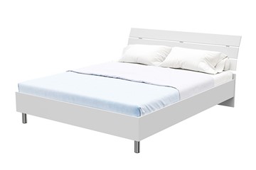 Спальная кровать Rest 1, 180х200, ЛДСП (Белый) в Биробиджане