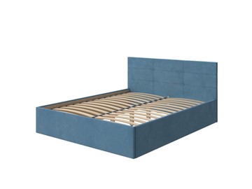 Кровать 2-спальная Vector Plus 180х200, Велюр (Monopoly Прованский синий (792)) в Биробиджане
