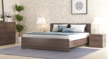 Кровать спальная СВ-Стиль Золушка, 160х200 с основанием, венге в Биробиджане